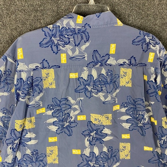 Point Zero Hawaiian Shirt Men's XL Short Sleeve Button Up 100% Cotton - Picture 10 of 10
